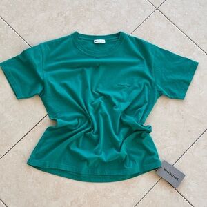 BALENCIAGA green t shirt